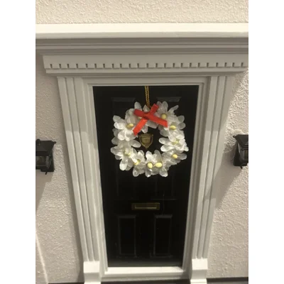 1:12 Floral Wreath - Daisies