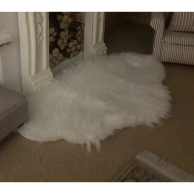 1:12 Fluffy White Cloud Rug