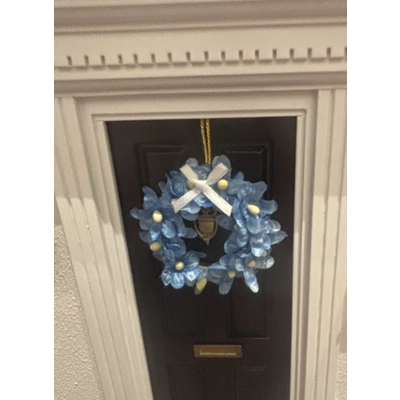 1:12 Floral Wreath - Blues