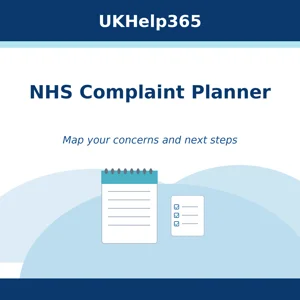 NHS Complaint Planner