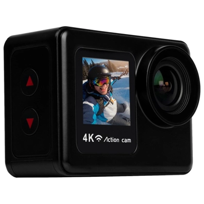 ELECTRIQ 4K ULTRA HD DUAL SCREEN WATERPROOF SPORTS ACTION CAMERA - BLACK