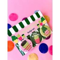 The Plant Stall Affirmation Badge Set