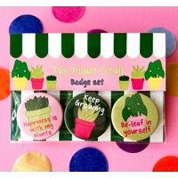 The Plant Stall Affirmation Badge Set