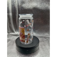 16oz Plastic Drink Jar