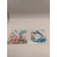 Dolphins/ Mermaids 16oz Drink Jar