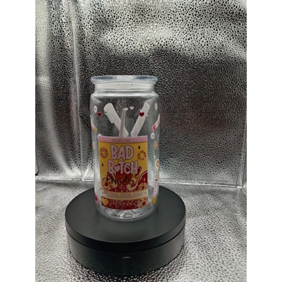 16oz Plastic Drink Jar