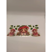 Strawberry Shortcake 16oz Drink Jar