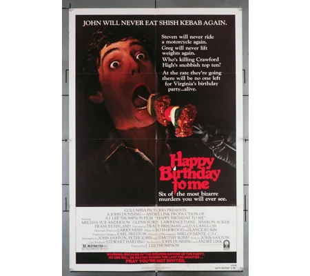 Happy Birthday To Me (1981) Melissa Sue Anderson Glenn Ford Sharon Acker