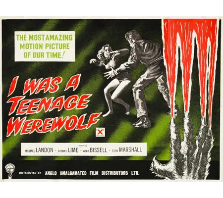 I Was A Teenage Werewolf (1957) Michael Landon Whit Bissell Tony Marshall