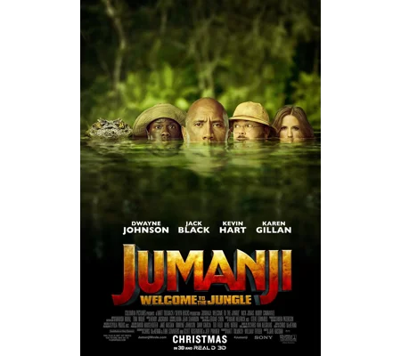 Jumanji - Welcome To The Jungle (2017) Dwayne Johnson Jack Black Kevin Hart