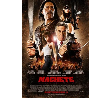 Machete (2010) Danny Trejo Jessica Alba Robert DeNiro