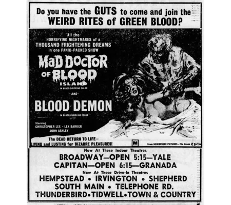 Mad Doctor Of Blood Island (1968) John Ashley