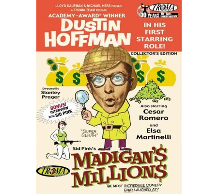 Madigan's Millions (1968) Dustin Hoffman Troma Lloyd Kaufman Cesar Romero