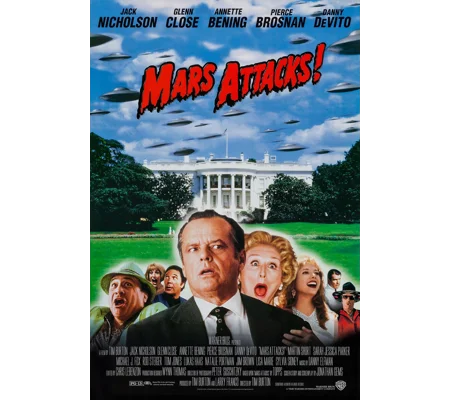 Mars Attack (1996) Jack Nicholson Glenn Close Danny DeVito Michael J Fox