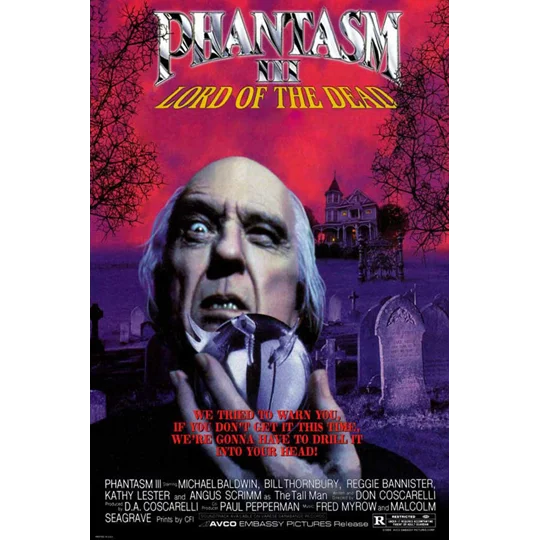 Phantasm 3 III - Lord of the Dead (1994) Angus Scrimm Reggie Bannister