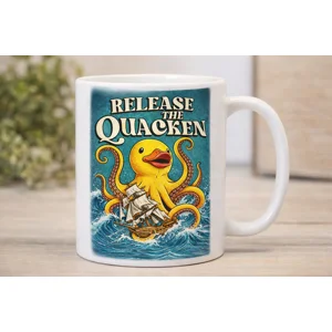 Release The Quacken Novelty Mug