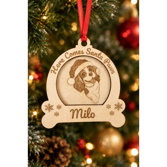 Personalised Christmas Tree Dog Ornament