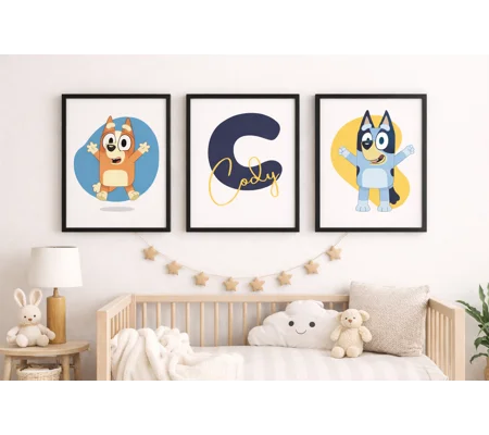 Bluey Nursery Wall Prints