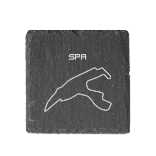 Laser Engraved F1 Track Slate Coasters