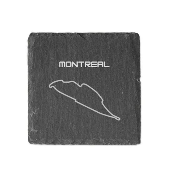 Laser Engraved F1 Track Slate Coasters