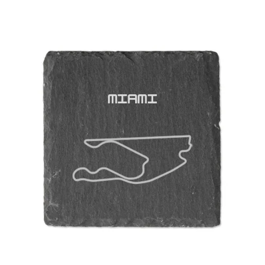 Laser Engraved F1 Track Slate Coasters