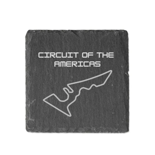 Laser Engraved F1 Track Slate Coasters
