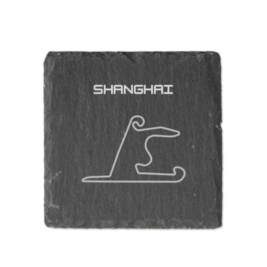 Laser Engraved F1 Track Slate Coasters