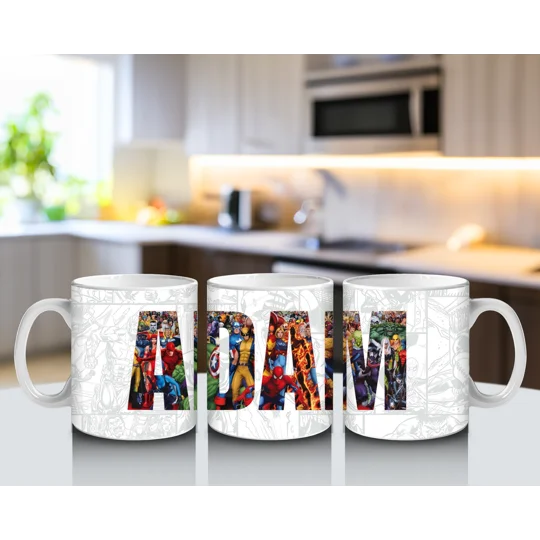 Personalised Marvel Name Mug