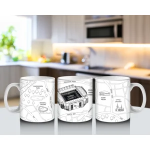 Football Stadium Map Mugs