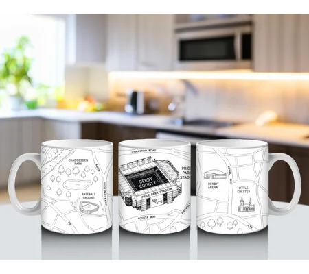 Football Stadium Map Mugs