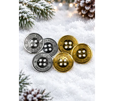 Acrylic Santa ‘Lost’ Button