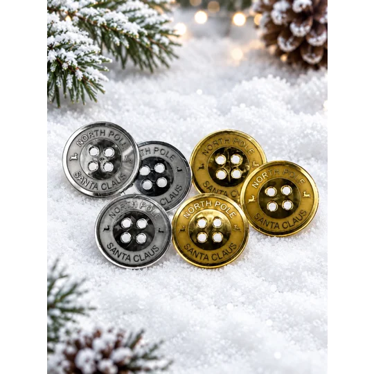 Acrylic Santa ‘Lost’ Button