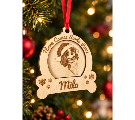 Personalised Christmas Tree Dog Ornament