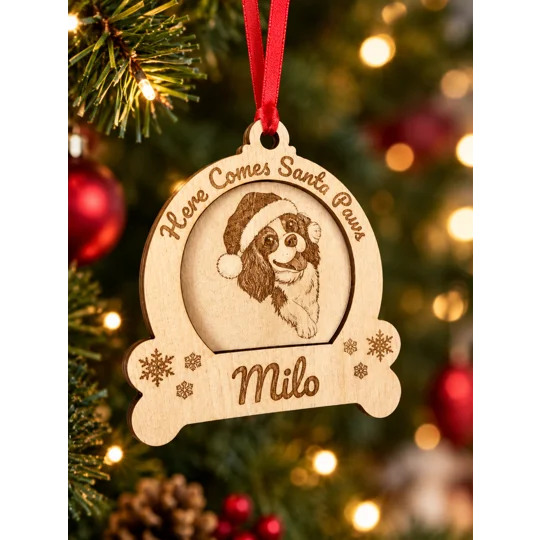 Personalised Christmas Tree Dog Ornament