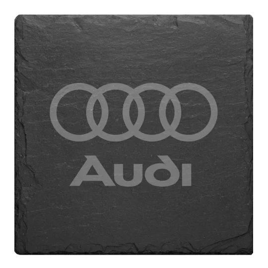 Laser Engraved Car Brand Slate Coasters