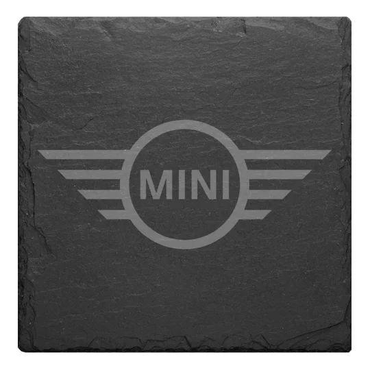 Laser Engraved Car Brand Slate Coasters