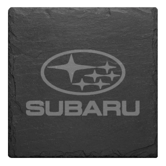 Laser Engraved Car Brand Slate Coasters