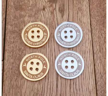 Santa Lost Button