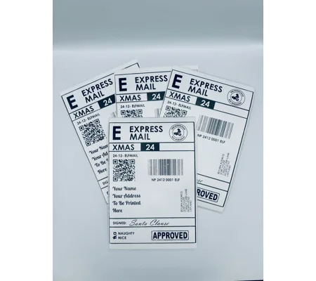 Personalised Santa Postage Labels