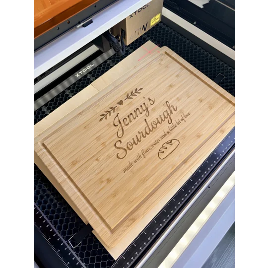 Laser Engraved Bamboo Chopping Board