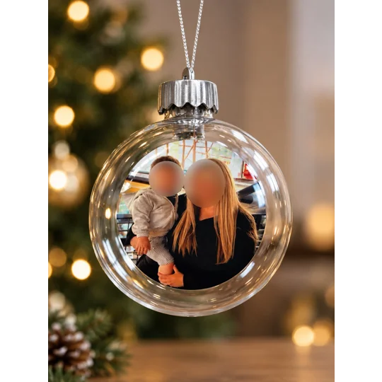 Light Up Personalised Photo Bauble