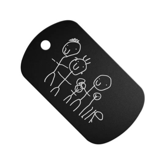Your Artwork - DogTag Style Keyring