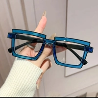 Transparent Block Colored Glasses
