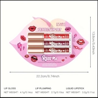 USHAS Kiss Me 3 Pack Lip Set