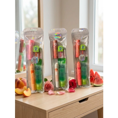 SWAGGDOUT 4PACK ALOE & FRUIT LIPGLOSS SET