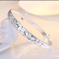 Real 925 Silver Plated Bangle Bracelet