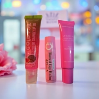 3Pack Gold Foil & Lipbalm Lipgloss Set