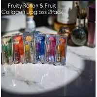 Fruity Rollon & Collagen Fruit Lipgloss 2Pack