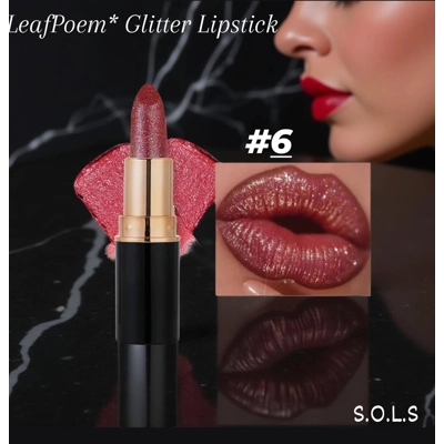 LeafPoem* Glitter Lipstick