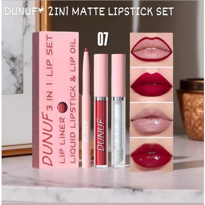 DUNUF* 3IN1 MATTE LIPSTICK SET